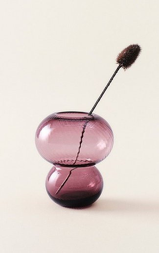 Jotex BUBBLAN Glasvase in Lila, Höhe: 19,5 cm - Bild 1