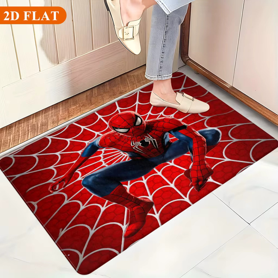 Rutschfeste Badematte von BEAST KINGDOM mit Marvel Spinnen-Motiv in Rot, Rechteckig, B/T: 60 x 40 cm - Bild 5