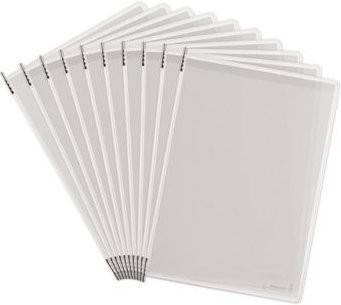 Tarifold Antibakterielle Sichttafeln für Sterifold Sichttafelsystem, Hochformat A4, oben offen, PVC, weiß, 10 Stück - Bild 1