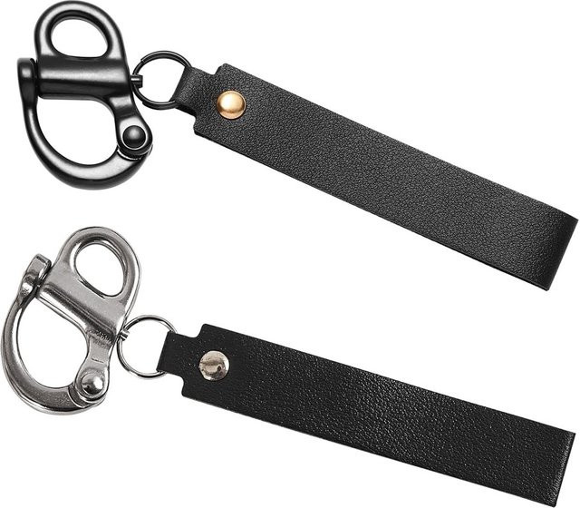 NERISXB Schnellverschluss-Clip-Schäkel aus Edelstahl 316 mit Ledergriff für SCBA-Masken und Feuerwehr-Rigging-Zubehör - Bild 1