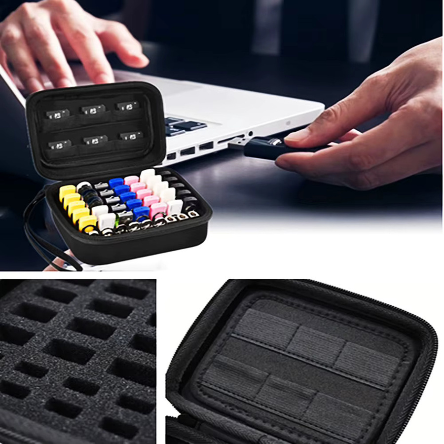 LAIMANEI Aufbewahrungsbox für USB-Sticks und SD-Karten in Schwarz - Bild 4