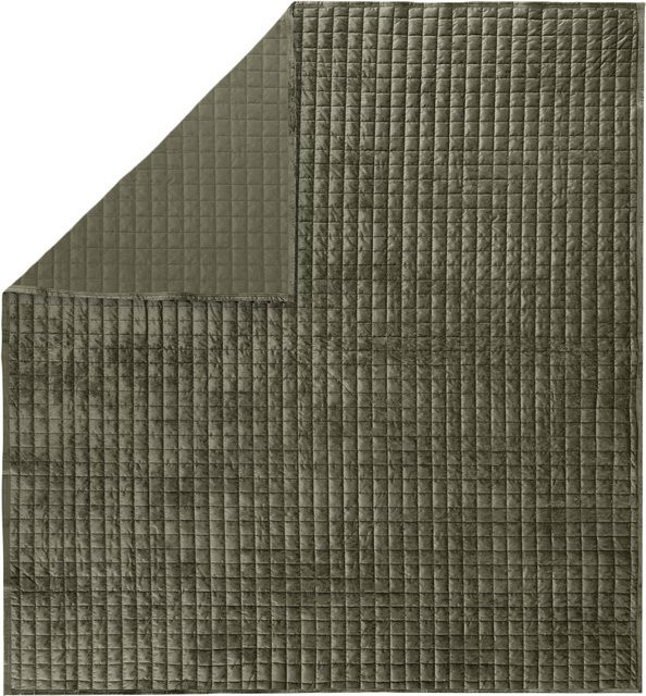 LIVARNO Tagesdecke aus Polyester in Grün, B/B: 220 x 240 cm - Bild 1