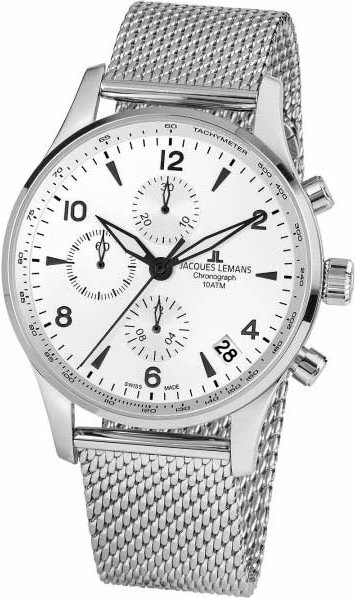 Jacques Lemans Chronograph, Automatik, Edelstahl, 44 mm, Herren - Bild 1
