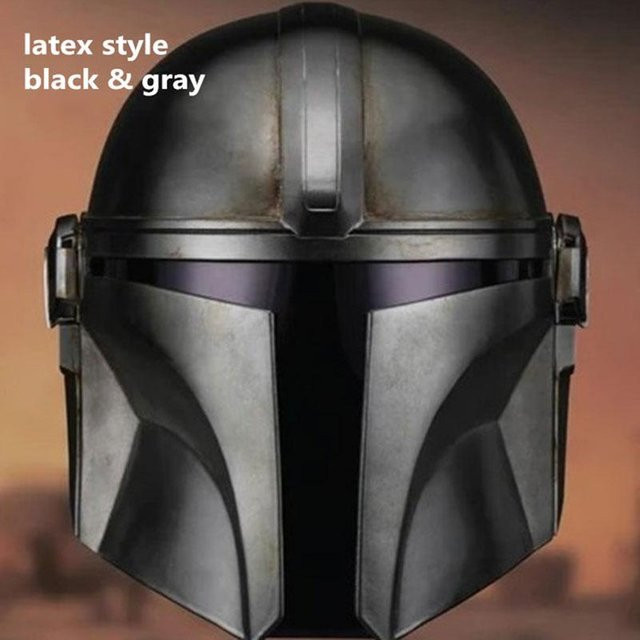 BigBee Mandalorianischer Helm, Cosplay Maske, Grau, Kunststoff - Bild 1