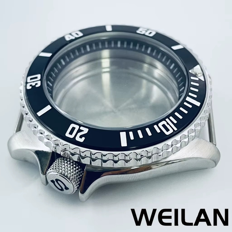 ANGLANG Uhrengehäuse Edelstahl, Silber, 42 mm, Unisex - Bild 1