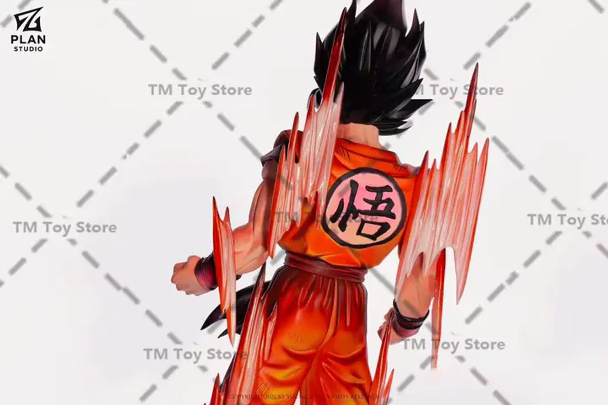 Bandai Dragon Ball Son Goku Kaiouken Anime-Figur aus PVC in Orange, Höhe: 30 cm - Bild 5