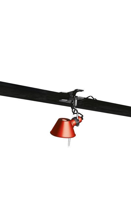 Artemide Tolomeo Micro Pinza Klemmleuchte aus Aluminium in Rot mit verstellbarem Leuchtmittel (E14) - Bild 4