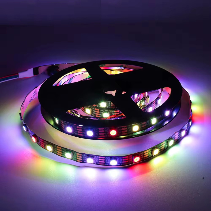 Teopek WS2815 RGBW LED-Pixel-Streifenlicht mit Dual-Signal, adressierbare SMD-LEDs, 12 V, Kupfergehäuse, Multicolour - Bild 4