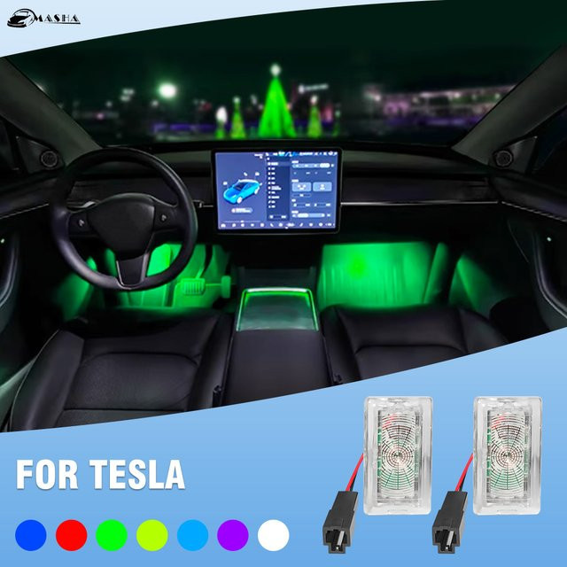 MASHA RGB LED Ambientebeleuchtung für Tesla Modell 3, Modell Y, Model S und Model X in Multicolour - Bild 1