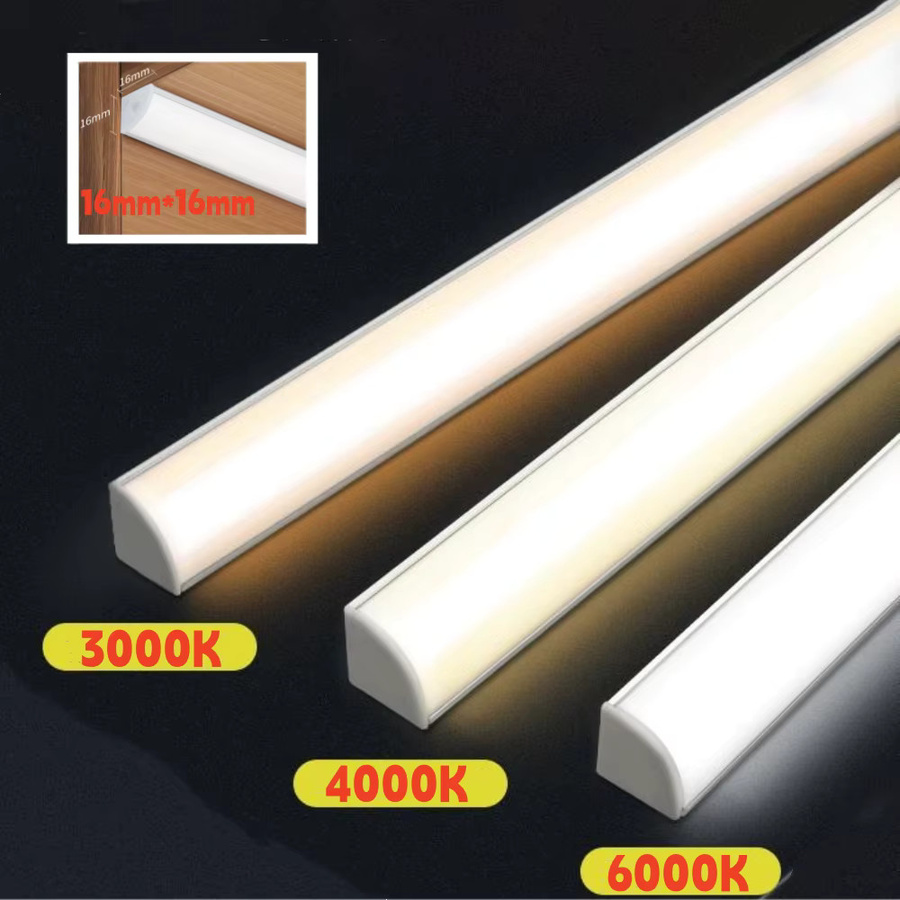 KISUFU 12V LED-Schrankleuchte aus Aluminium in Weiß für Küche und Schlafzimmer, Länge: 30 cm - Bild 4