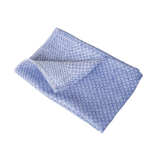Vieböck Leinen-Geschirrtuch mit Grafik in Blau, B/H: 50 x 70 cm - Bild 2