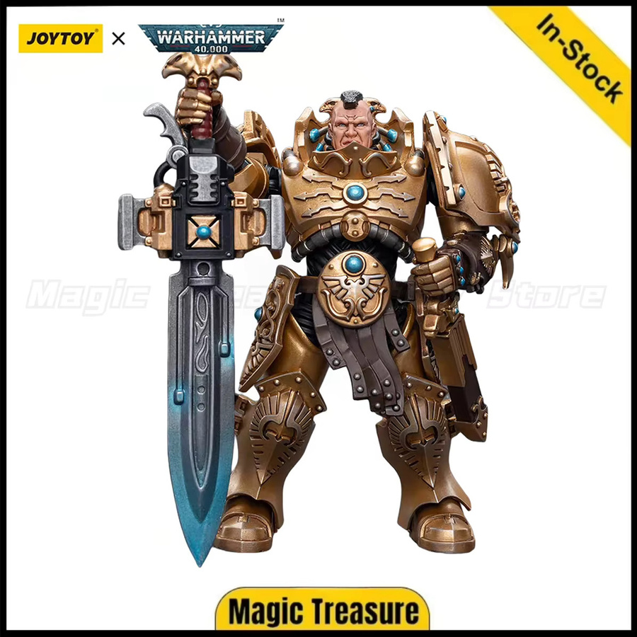 JOYTOY Warhammer 40K Adeptus Custodian Guard mit Sentinel Blade, Actionfigur, 1/18, 18+ - Bild 2