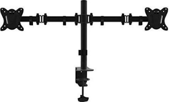 Equip Pro Dual Monitor Desk Mount Bracket Digital Data Communications, voll bewegliche Tischhalterung für 2 LCD-Displays, Schwarz, Bildschirmgröße: 33-68,6 cm (13-27 Zoll) - Bild 1