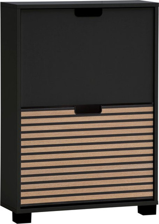 Schildmeyer Schuhkipper Ryker in Anthrazit mit 2 Klappen, B/H/T: 59,8 x 85,2 x 19,5 cm