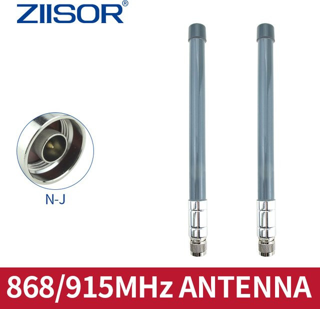 ZIISOR Glasfaser-Antenne für LoRa IoT und Meshtastic, 868 MHz und 915 MHz, 3dBi, N-Stecker, Outdoor, Grau - Bild 1