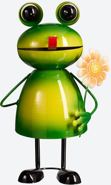 NKD Gartenfigur Wackeltier aus Metall in Grün, B/T/H: 28 x 22,5 x 12 cm - Bild 1