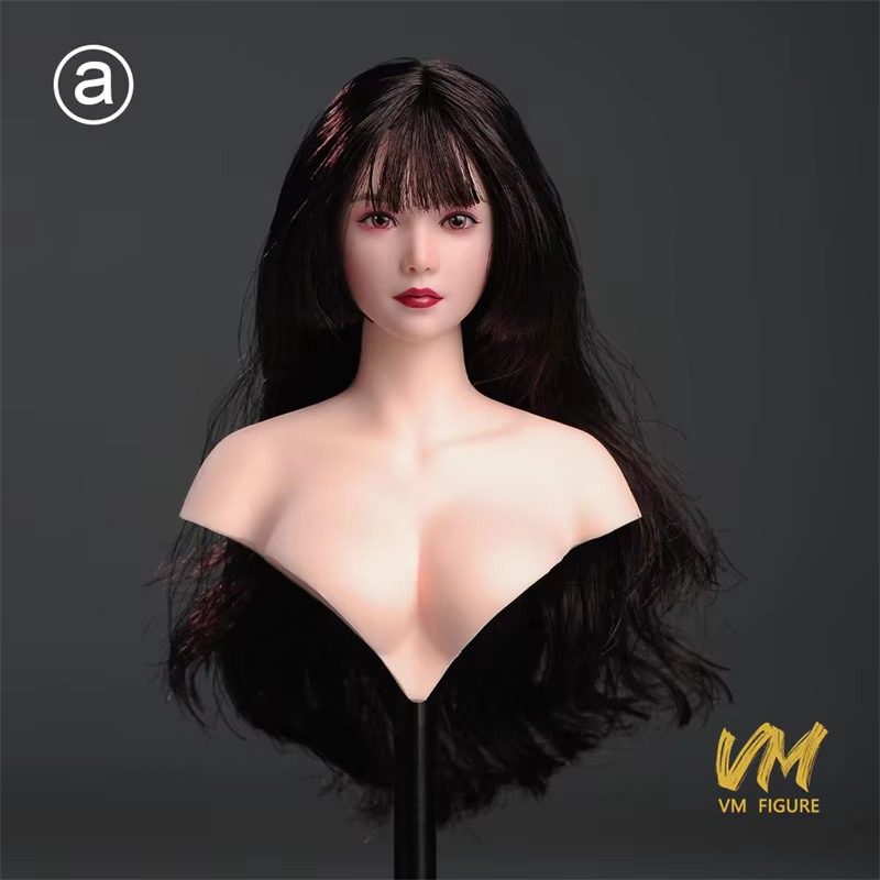 MAK Make-up Schönheitspuppe, 1/6 Kopfschnitzmodell, mit beweglichen Augen und Haartransplantation, bunt/mehrfarbig - Bild 2