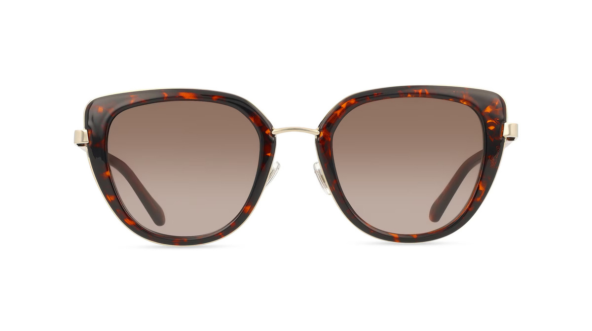 Fossil FOS 2158/G/S Sonnenbrille Cat Eye, Vollrand, Edelstahl, braun, Damen - Bild 1
