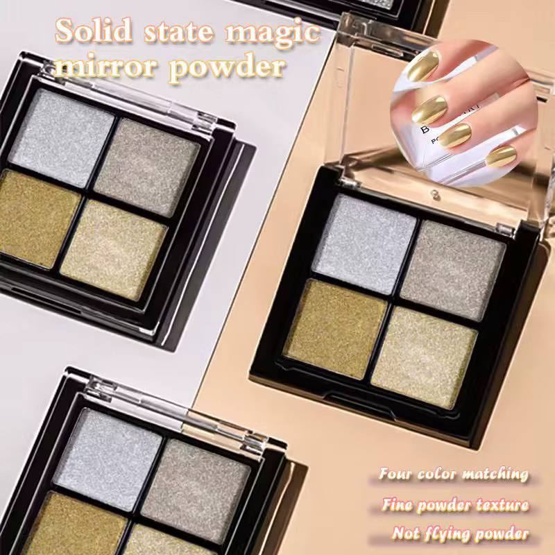 SAUA Nagel-Spiegel-Gel-Lack, Holographisch, Glänzend, Unisex - Bild 4