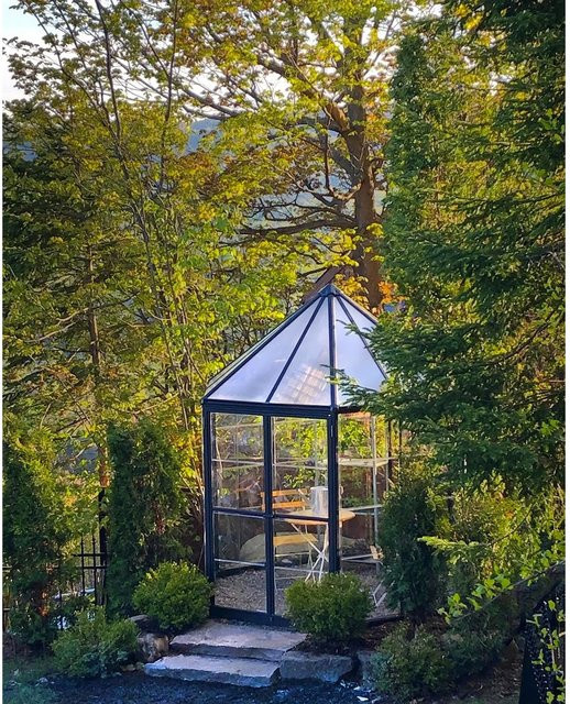 Palram Canopia Oasis Hexagon Gewächshaus aus Polycarbonat in Grau mit Doppelschwingtür und Lamellenfenster B/T/H: 250 x 210 x 174 cm - Bild 1