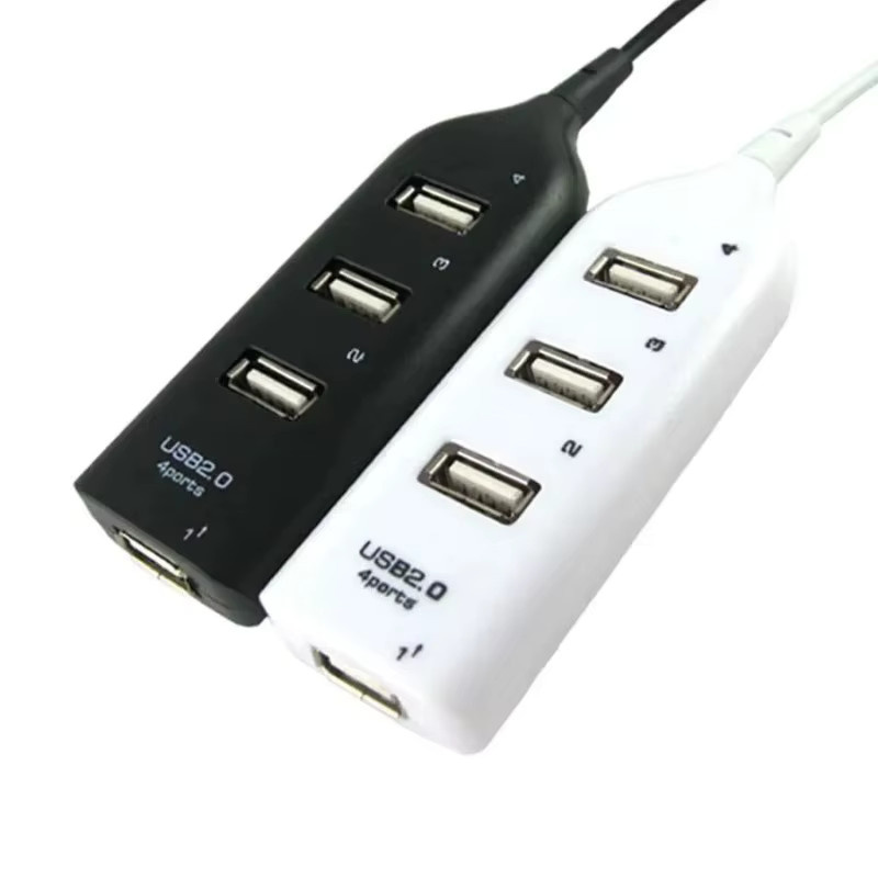 USB 2.0 4-Port High Speed Hub Splitter Adapter in Weiß für Auto, PC und Laptop - Bild 2