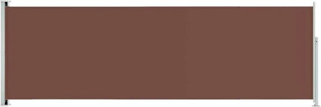 Furnicato Seitenmarkise ausziehbar aus Polyester und Stahl, Farbe: Braun, B/H: 600 x 200 cm - Bild 1