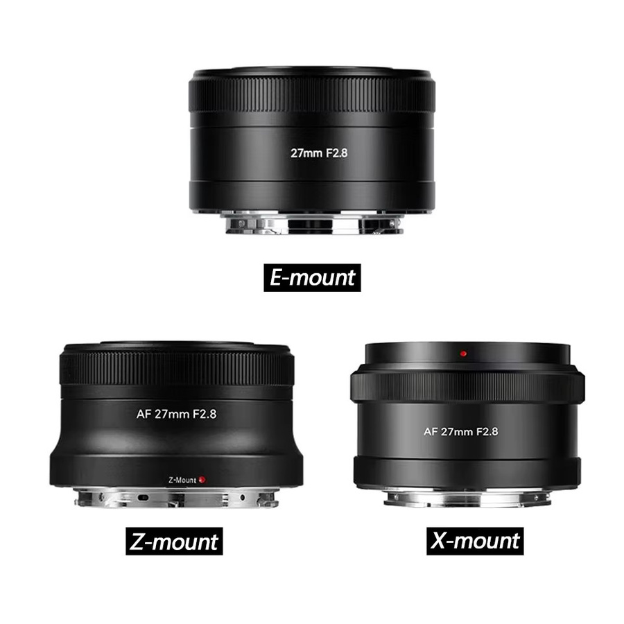 7artisans AF 27mm F2.8 APS-C Kameraobjektiv mit großer Blendenöffnung für Sony E, Fujifilm XF und Nikon Z-Mount, Schwarz - Bild 2
