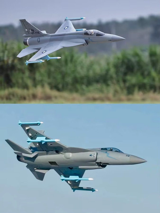 QTMODLE JF-17 Xiaolong RC Kampfjet, ferngesteuertes Flugzeug, 70mm EDF PNP - Bild 5