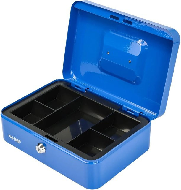 HMF Geldkassette Blau B/T/H: 25 x 18 x 9 cm - Bild 1