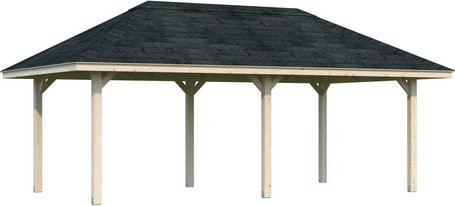 PALMAKO Pavillon Bianca in Braun, B/H/T: 588 x 319 x 300 cm - Bild 1