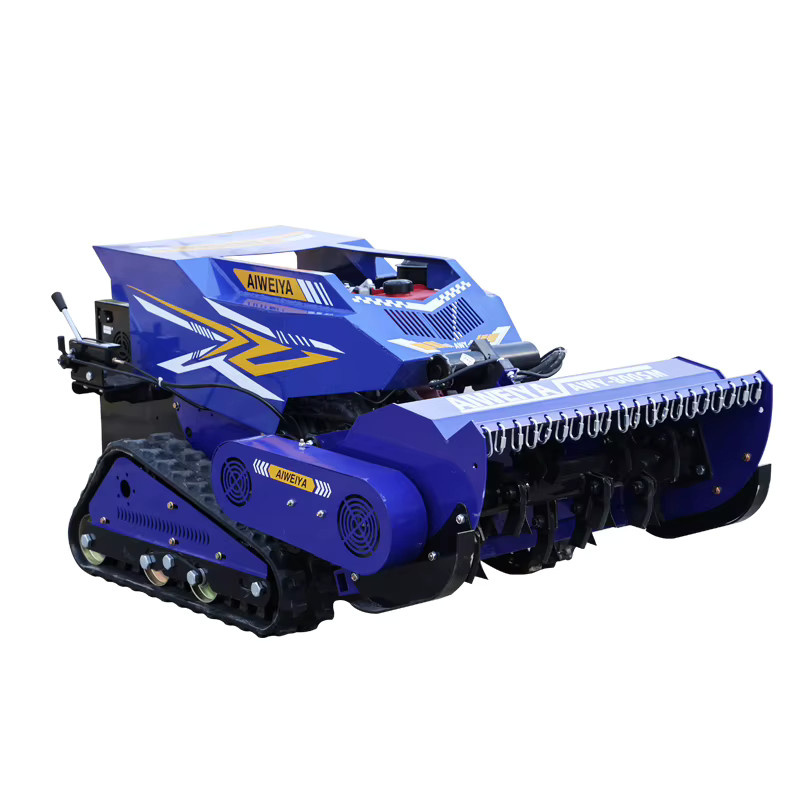TONGZHONG Allrad-Roboter-Rasenmäher für Wildgrasflächen in Blau - Bild 4