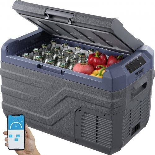 VEVOR Kompressor-Auto-Kühlschrank 30 L Einzelfach-Gefrierschrank für Camping und RV, 12/24V DC und 100-240V AC, mit integrierter Beleuchtung und Temperaturbereich von -20 °C bis 20 °C - Bild 1