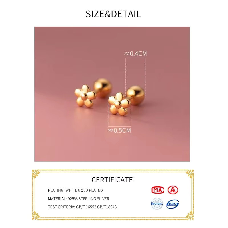 INZATT Ohrringe, 925 Silber, Bicolor, Perle, Damen - Bild 2