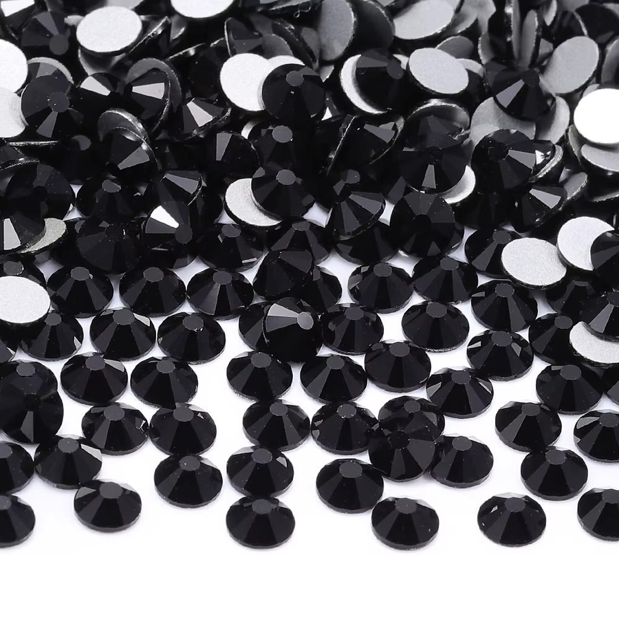 QIIY Black Series Glas-Strasssteine, Schwarz, Glänzend - Bild 2