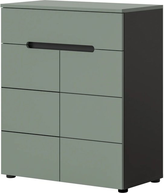 Schuhkommode Cooper von Inn.Furn in Salbei und Grau, Breite: 80 cm, Höhe: 94 cm, Tiefe: 37 cm - Bild 1