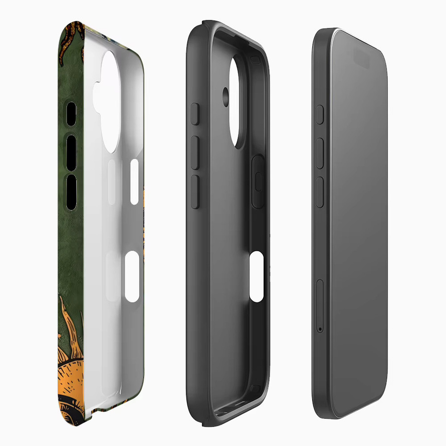 Potdemiel Handyhülle Celestial Whispers für iPhone 17 16 15 14 13 Pro Max Plus, robuste Einzel- und Doppelschicht-Schutzhülle, Farbe: Grün - Bild 2