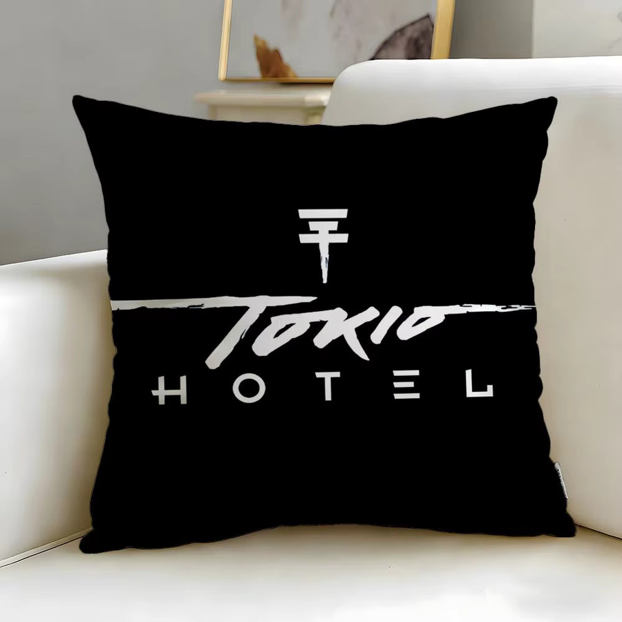 Klassischer Kissenbezug von Tokio Hotel in Schwarz - Bild 3