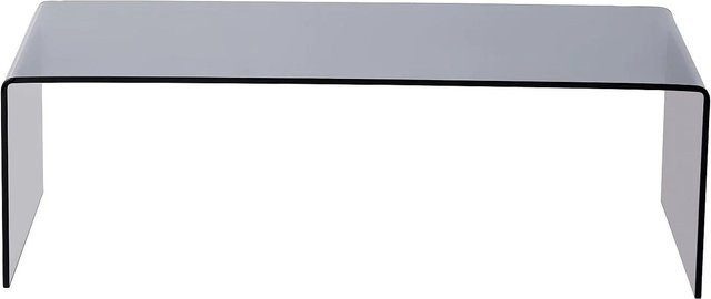 Couchtisch Alonzo von Vente-unique in Transparent und Schwarz aus Sicherheitsglas mit einer Breite von 110 cm - Bild 1