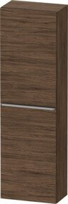 Duravit D-Neo Halbhochschrank in Braun mit 1 Tür und 4 Regalböden, Wandmontage, B: 40 cm, T: 24 cm, H: 132 cm - Bild 1