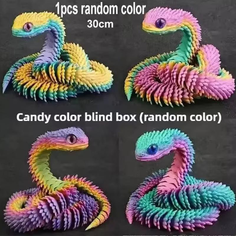 Yiran toy 3D-gedruckte Schlange Bewegliche Gelenke Spielzeugpuppe 30cm - Bild 5