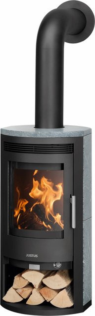 Justus Kaminofen Baltrum 2.0 Speckstein Schwarz mit Automatik 5,5 kW - Bild 1