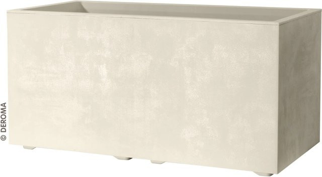 Deroma Pflanzkasten Millennium in Perlweiß, B/T/H: 79 x 39 x 39 cm - Bild 1