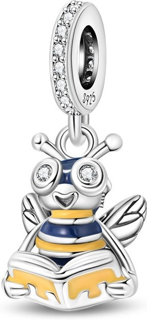 Charms Anhänger Biene, 925 Silber, Zirkonia, Damen - Bild 1
