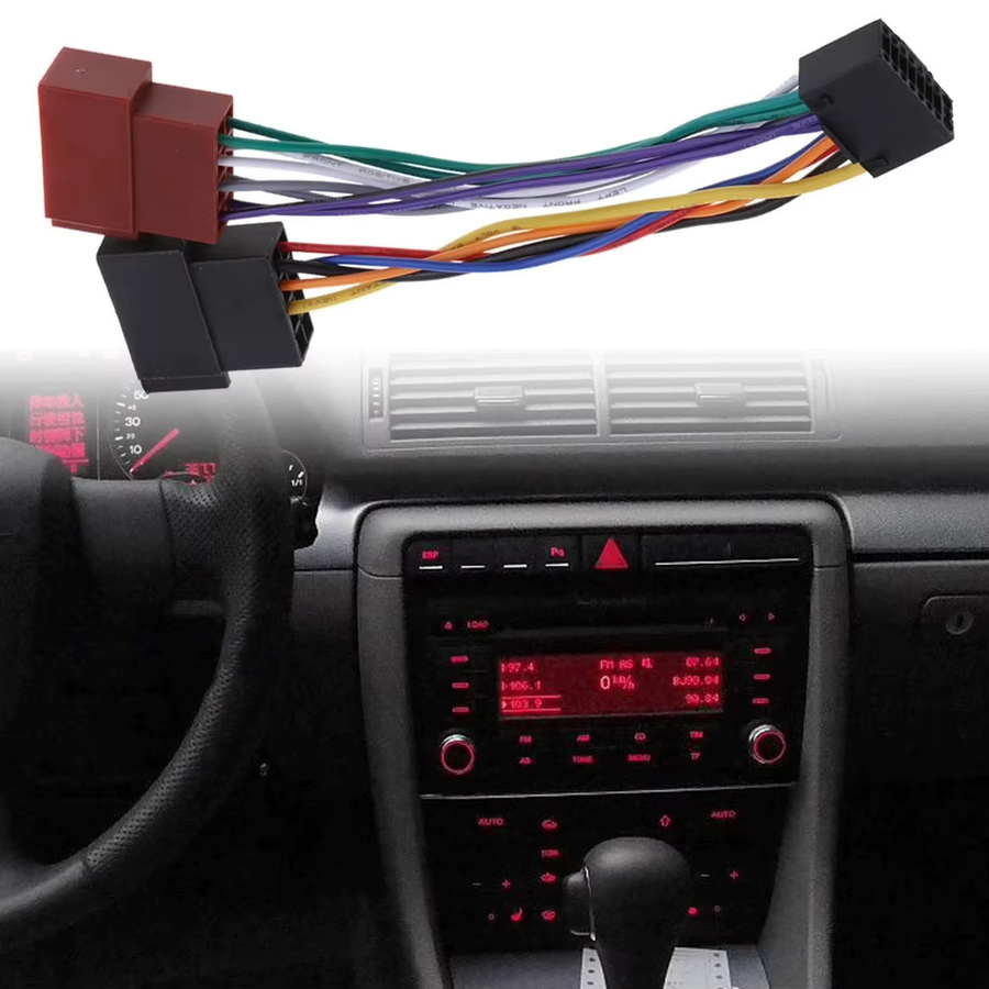 Kenwood 16Pin ISO Kabelbaum Stecker Adapter für Auto Stereo Radio Audio Konverter in Multicolour - Bild 2