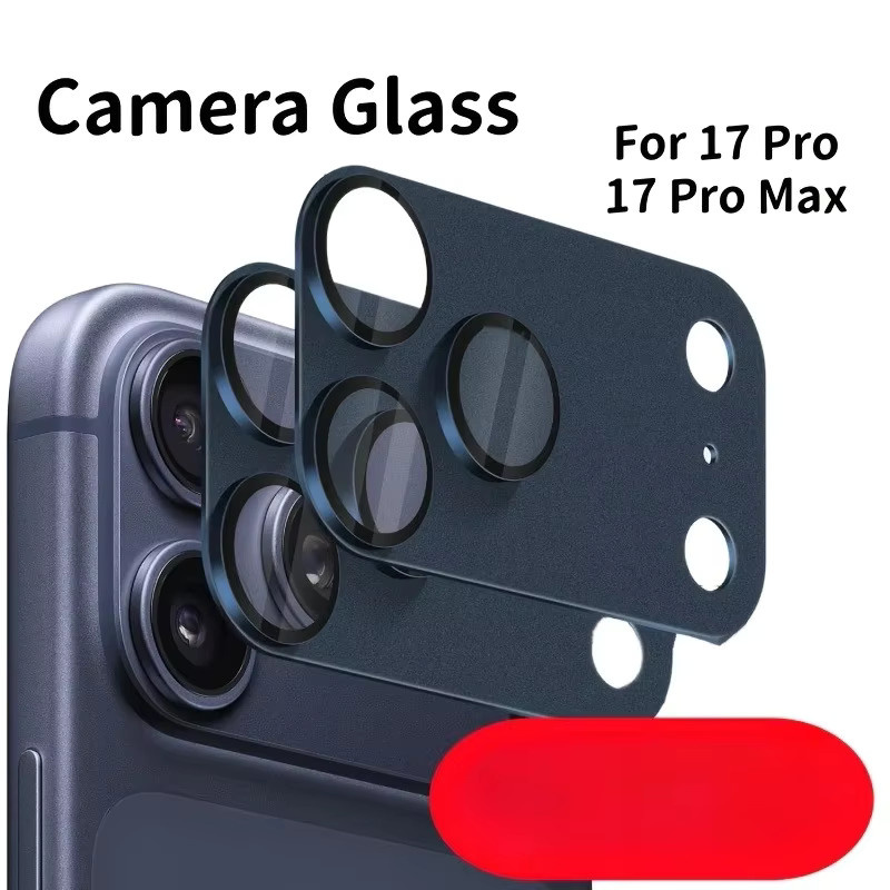 Kameraobjektivschutz für iPhone 17 Pro und iPhone 17 Pro Max in Orange mit robustem Metallring und gehärtetem Glas - Bild 6