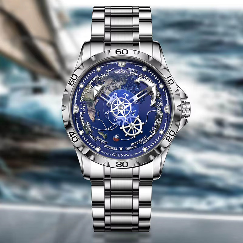 GLENAW Design Armbanduhr, Automatik, Edelstahl, Herren - Bild 2