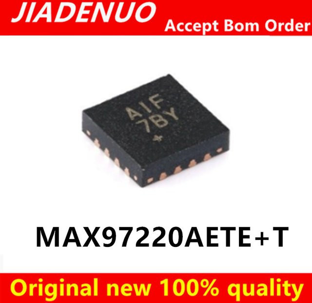 JIADENUO MAX97220AETE Siebdruck AIF MAX97220BETE AIG QFN16 Chip in Schwarz (5 Stück) - Bild 1
