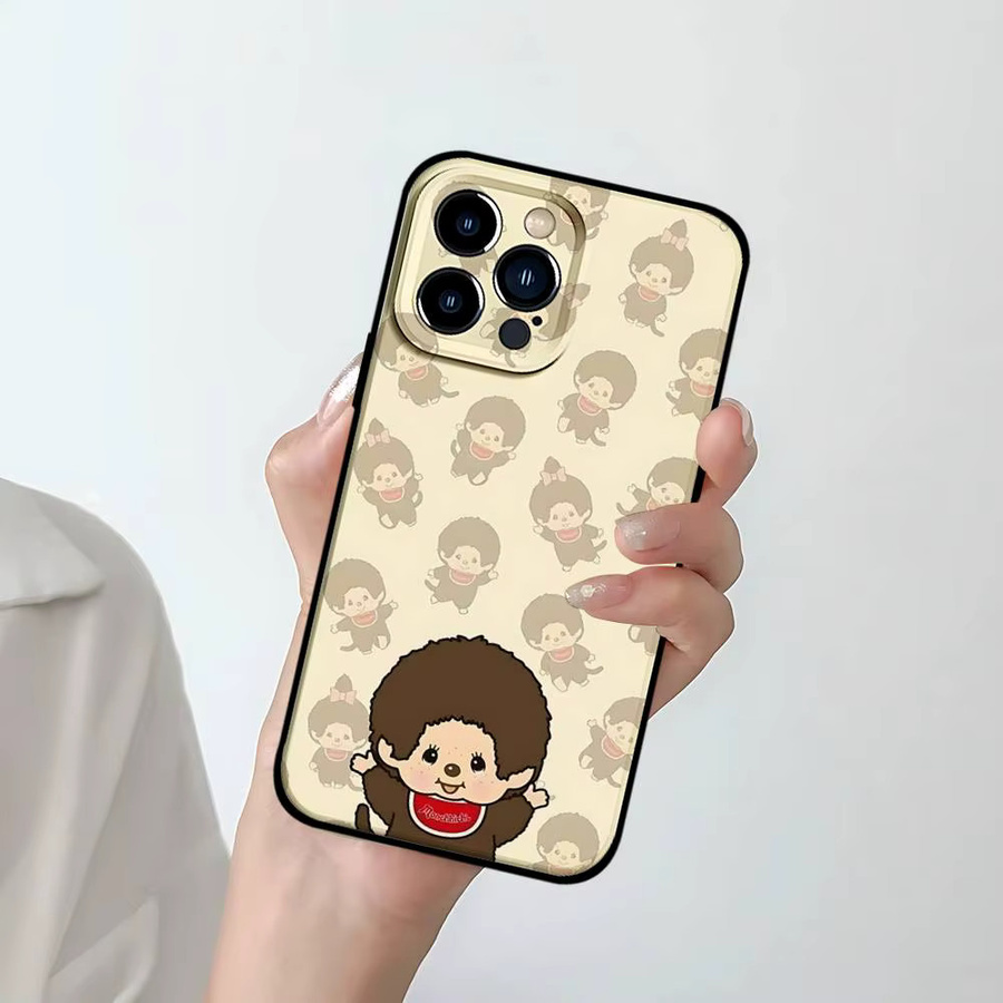 Niedliche M-monchhichiS Handyhülle für Apple iPhone 15, 16, 17 Pro Max und weitere Modelle, Mehrfarbig - Bild 5