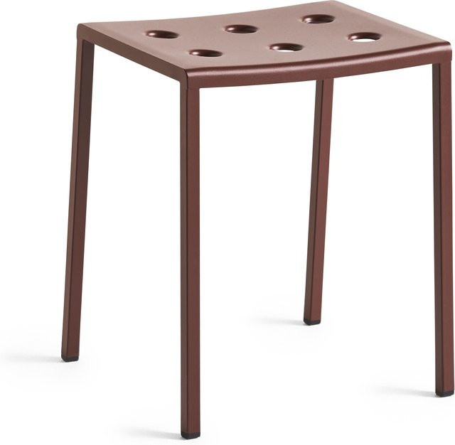 HAY Balcony Hocker aus Stahl in Rot für den Außenbereich - Bild 1