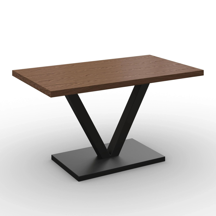 Bessagi Home Esstisch Loca in Walnuss, modern und rechteckig, B/T/H: 140 x 80 x 76 cm - Bild 2